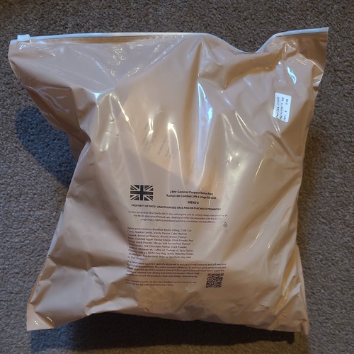 British army 24hr ration pack - army,