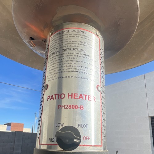 Stainless steel patio heater - stainless,