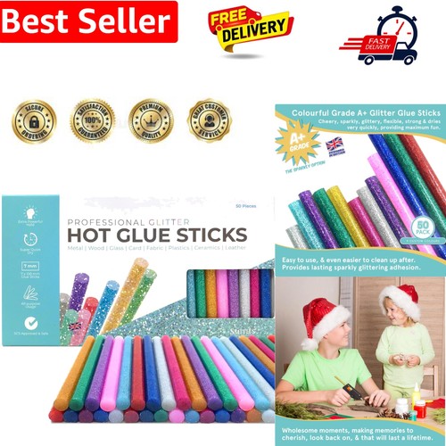Colourful hot glitter - colourful, glue