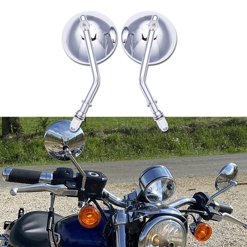 Chrome side mirrors round - chrome,