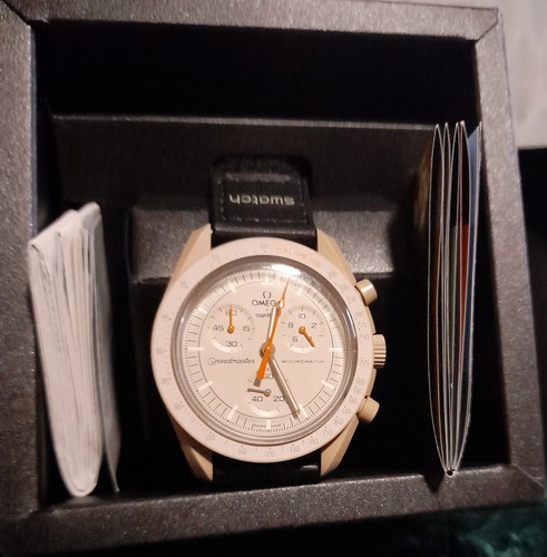 Swatch moonwatch cream unisex - moonwatch,