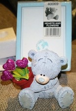 Me To You  Tatty Teddy Hearts and Flowers Figurine  Boxed  (New other)  