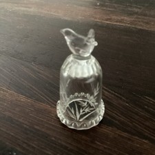 Hand Blown Glass Thimble Barrie Reginald Thompson? with Wren on top