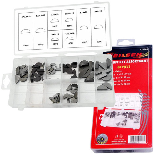 Woodruff keys assortment set - woodruff,
