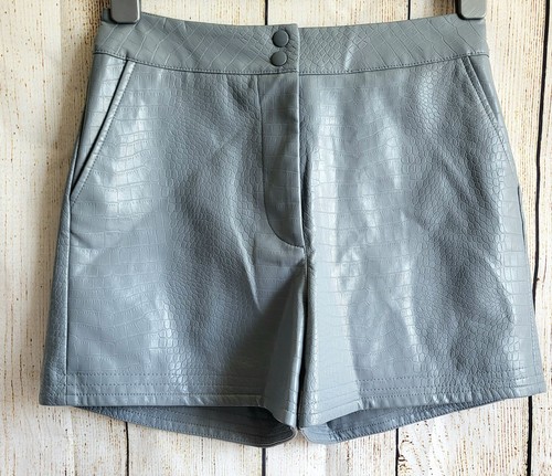 Pale blue pvc mock - pale, croc