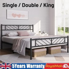 Metal Bed Frame Single Double