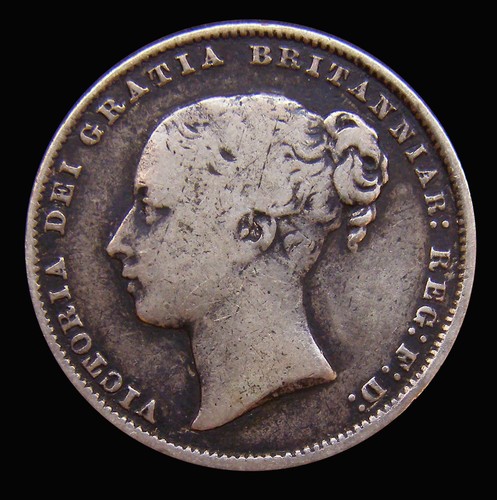 Shilling 1866 die - shilling,