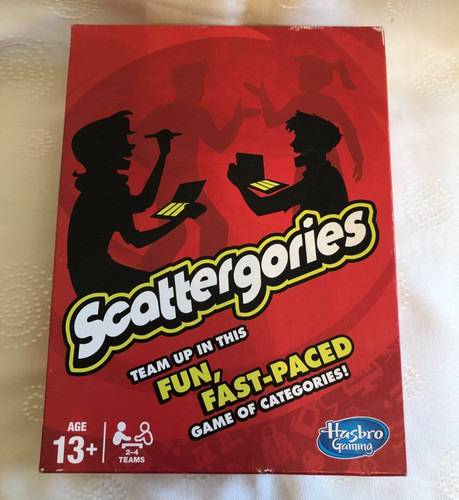 Scattergories board game - scattergories,