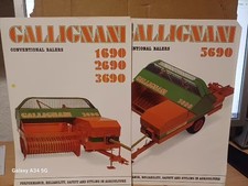 two  gallignani balers  sales  leaflets