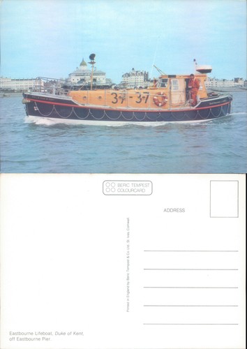 Postcard eastbourne lifeboat - eastbourne,