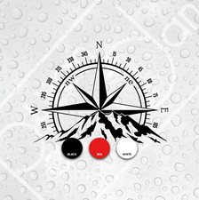 Compass rose mountains - rose,