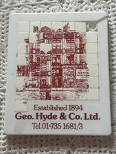 Geo. Hyde & Co Builders Merchants Ironmongers Lambeth Old Advertising Puzzle