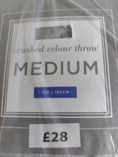 crushed velour throw