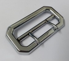 2" Cloth Chrome Belt Buckle