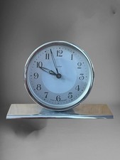 English Smiths Chrome Desk Clock C1930’s