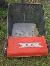 s c h ride on lawn mower Tow Behind Lawn Sweeper Leaf grass Yard Collector
