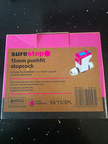 Surestop 15mm pushfit stop - surestop,