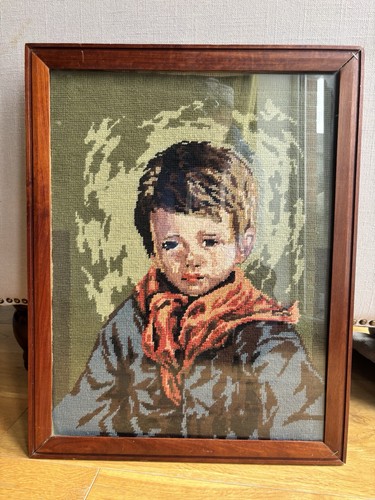 Handmade needlepoint tapestry