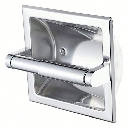 Silver square recessed toilet - silver,