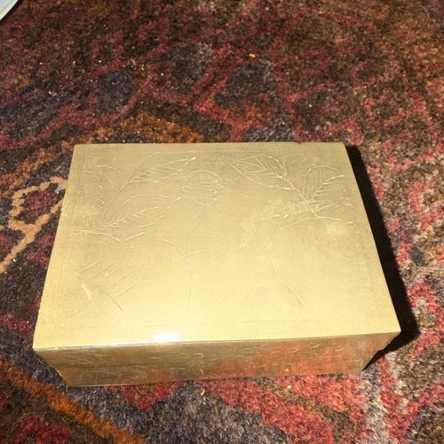 Brass box match - brass,