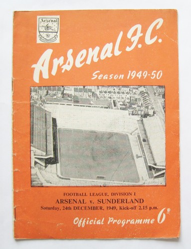 Arsenal sunderland 1949 1950 - v, 1949/1950