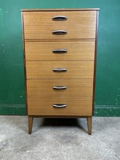 Mid Century 6 Drawer Chest Of