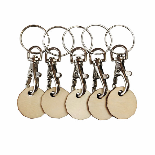 Wooden trolley token - wooden,