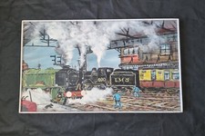 Vintage large framed painting - vintage,