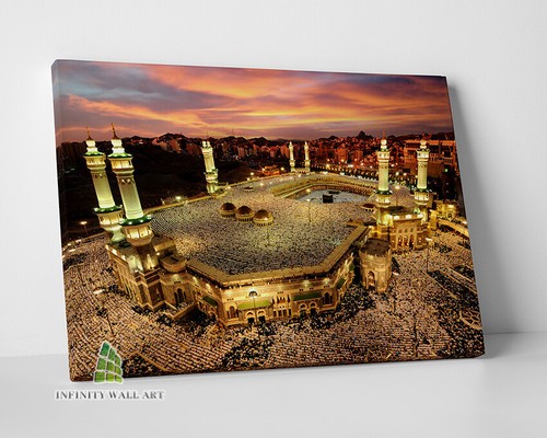 Islamic canvas art kaaba mecca - canvas,