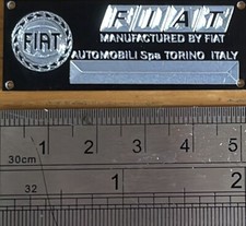 BLACK ETCHED ALUMINIUM FIAT