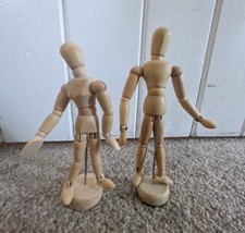 6 inches Wooden Vintage Jointed Artists Model Mannequin on stand