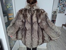 GORGEOUS REAL SILVER FOX COAT