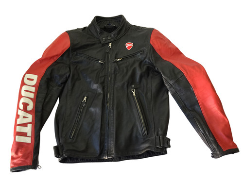 Ducati mens leather jacket - mens,