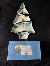 Portmeirion Raymond Briggs The Snowman 4 section ceramic tree server boxed