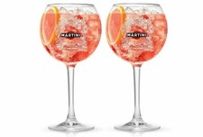 2x Martini Balloon Large Glass Cocktail Wine Copa Bowl Goblet 47cl 470ml NEW