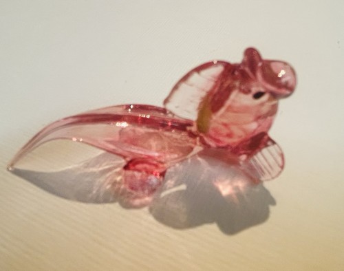 Pink clear art - &, glass