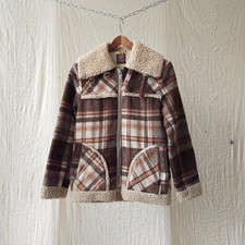 Vintage 70s Foster Plaid Coat