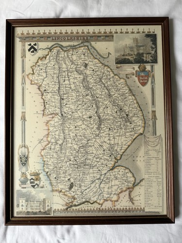 Lincolnshire decorative map - lincolnshire,
