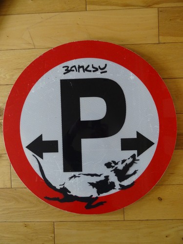 Banksy painting original - banksy, on