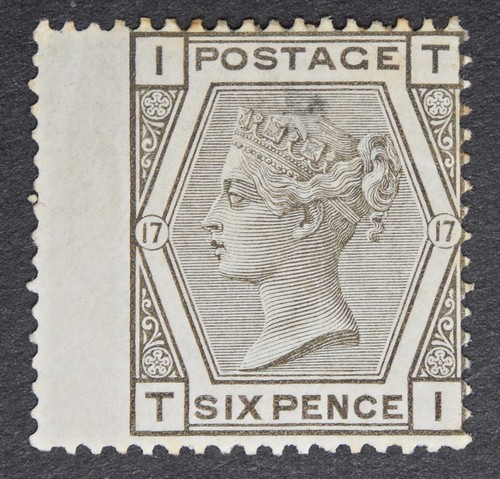 Sg147 pl17 1874 6d grey - sg147-pl17,