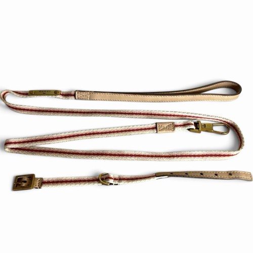 Gucci canvas leather dog - leather,