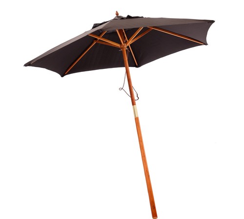 Wooden garden parasol - wooden,