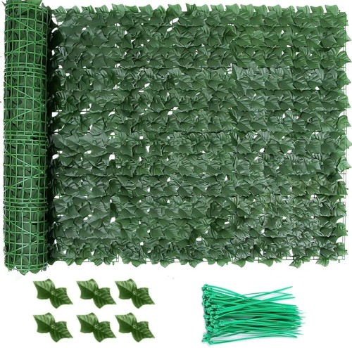 30m artificial ivy leaf hedge - artificial,