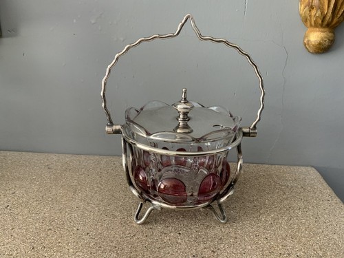 Antique vintage cranberry - vintage,