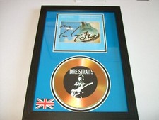 DIRE STRAITS  SIGNED  DISC  FRAMED 952