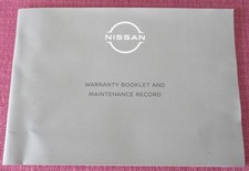 (2021) NISSAN SERVICE BOOK. NO ENTRIES AT ALL. NOT HANDBOOK MANUAL