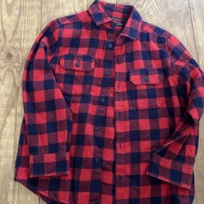 Boys Next Age 5 Red and Blue Lumberjack Checked Shirt New Without Tags