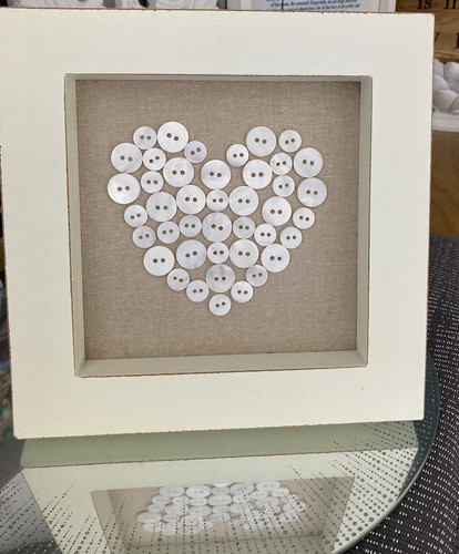 Shabby chic look button art - chic,