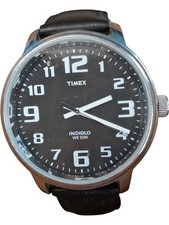 Timex Wristwatch Indiglo WR 50M Black Dial Mens Watch