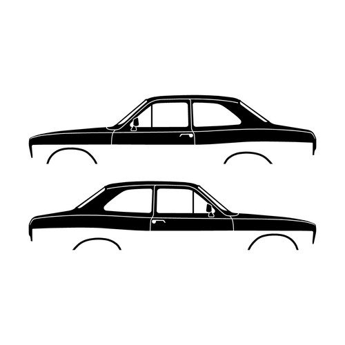 Set car decal stickers - of,